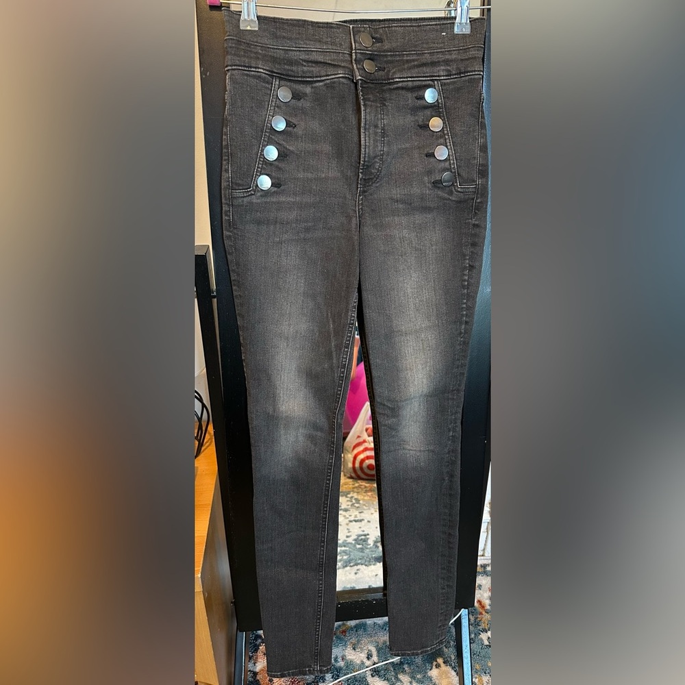 Express. Super High Rise Jeans Leggings. Size 2 Long